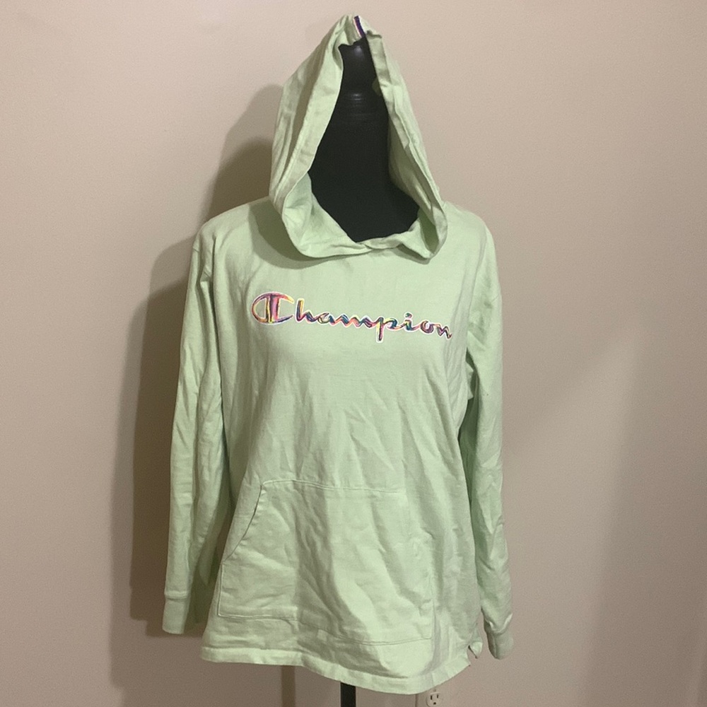 Champion Long Sleeved Hooded Tee
